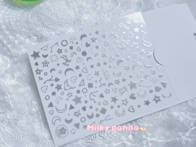 Moon Star Nail Sticker