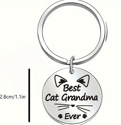 Cat Grandma Keyring