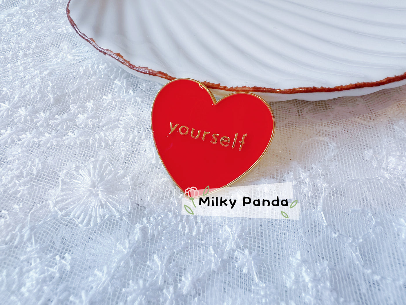 Love Yourself Heart Pin