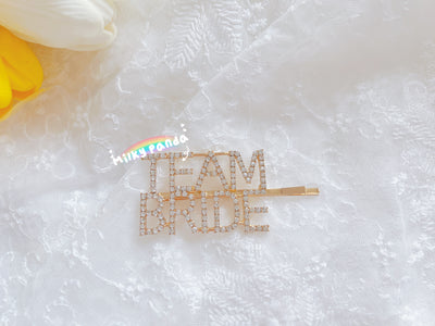 Team Bride Hair Clip