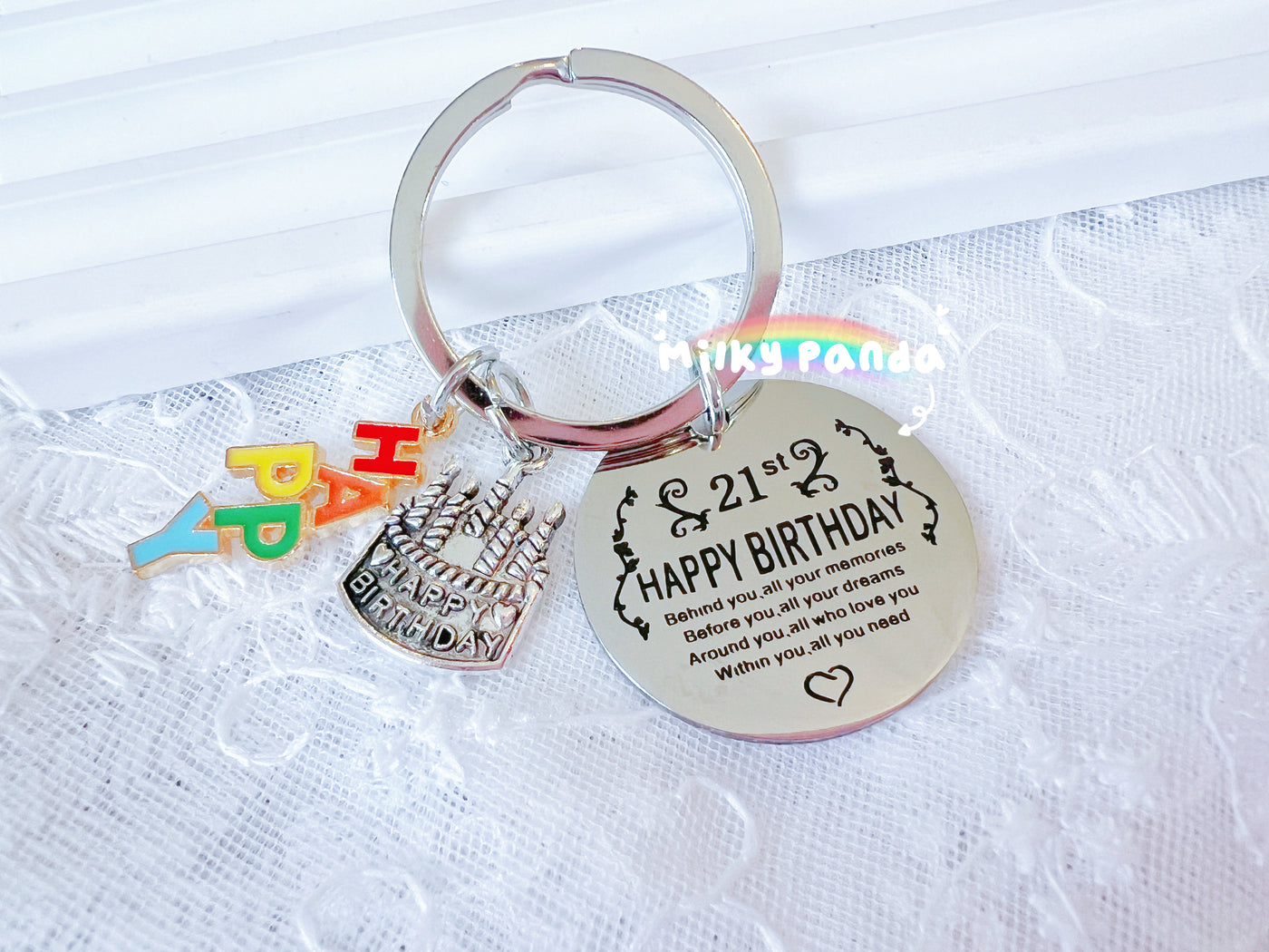 Happy 21 Birthday Keyring