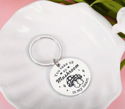 Valentines Mushroom Keyring