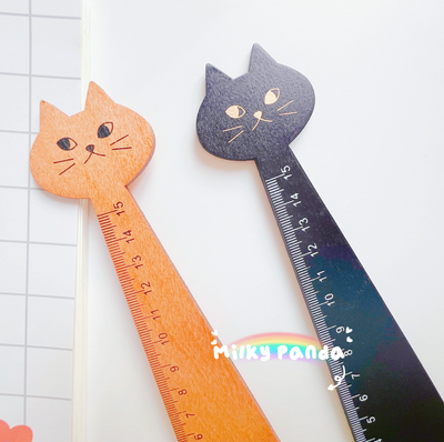 Cat Kitten Wooden Ruler