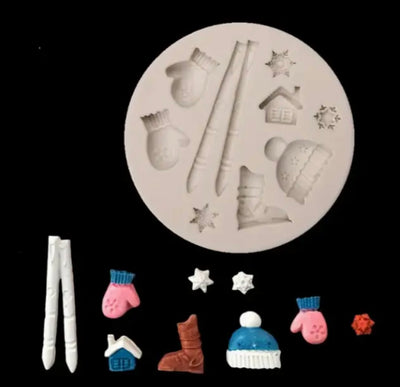 Winter Ski Fondant Mould