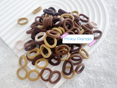 Kids Hair Ties - Brown