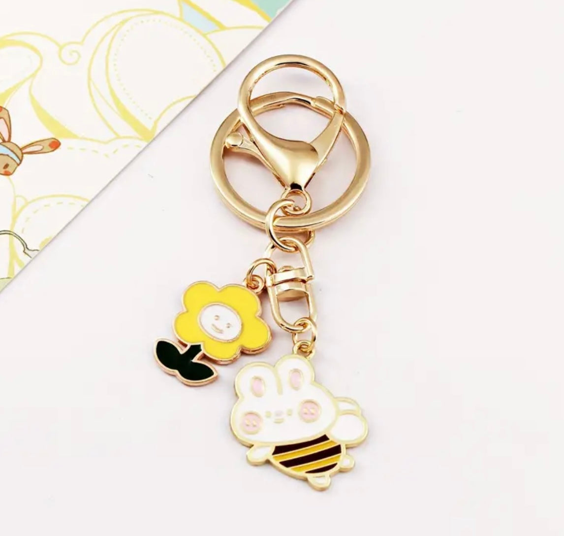 Cute Bee Keyring