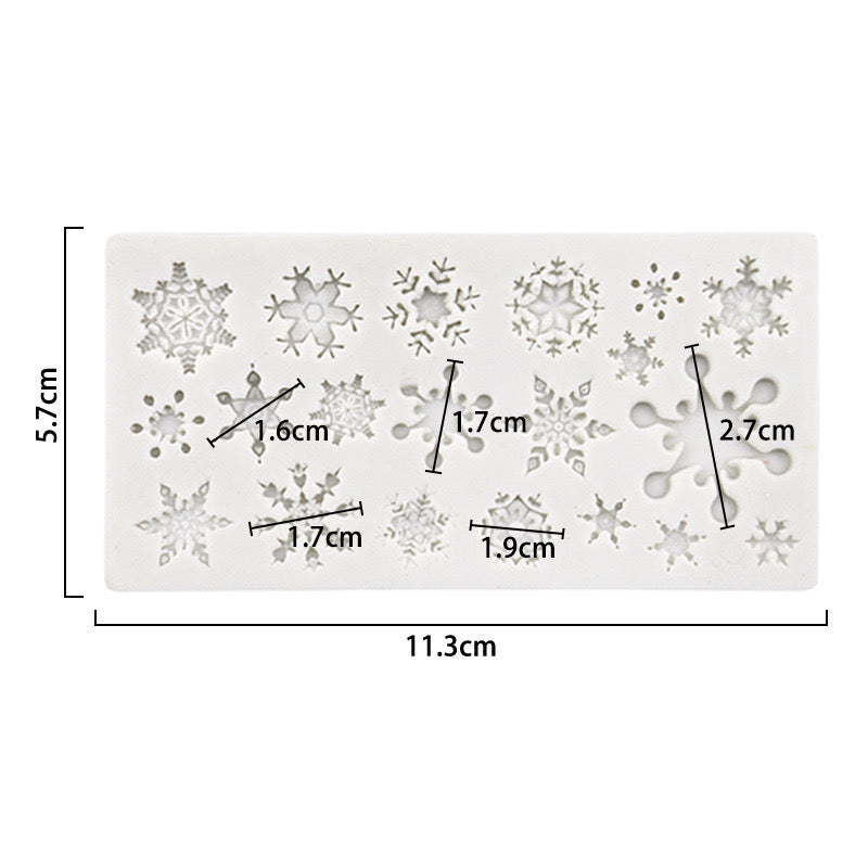 Snowflakes Fondant Mould