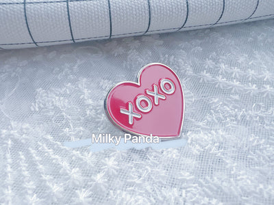 XOXO Heart Pin