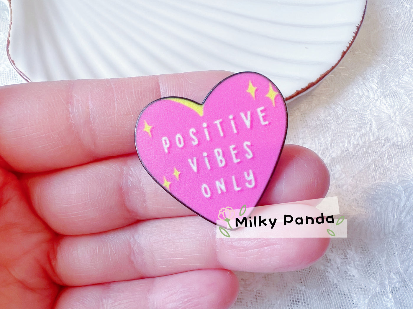 Positive Vibes Only Pin