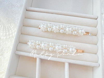 2 PCs Pearl Hair Clips