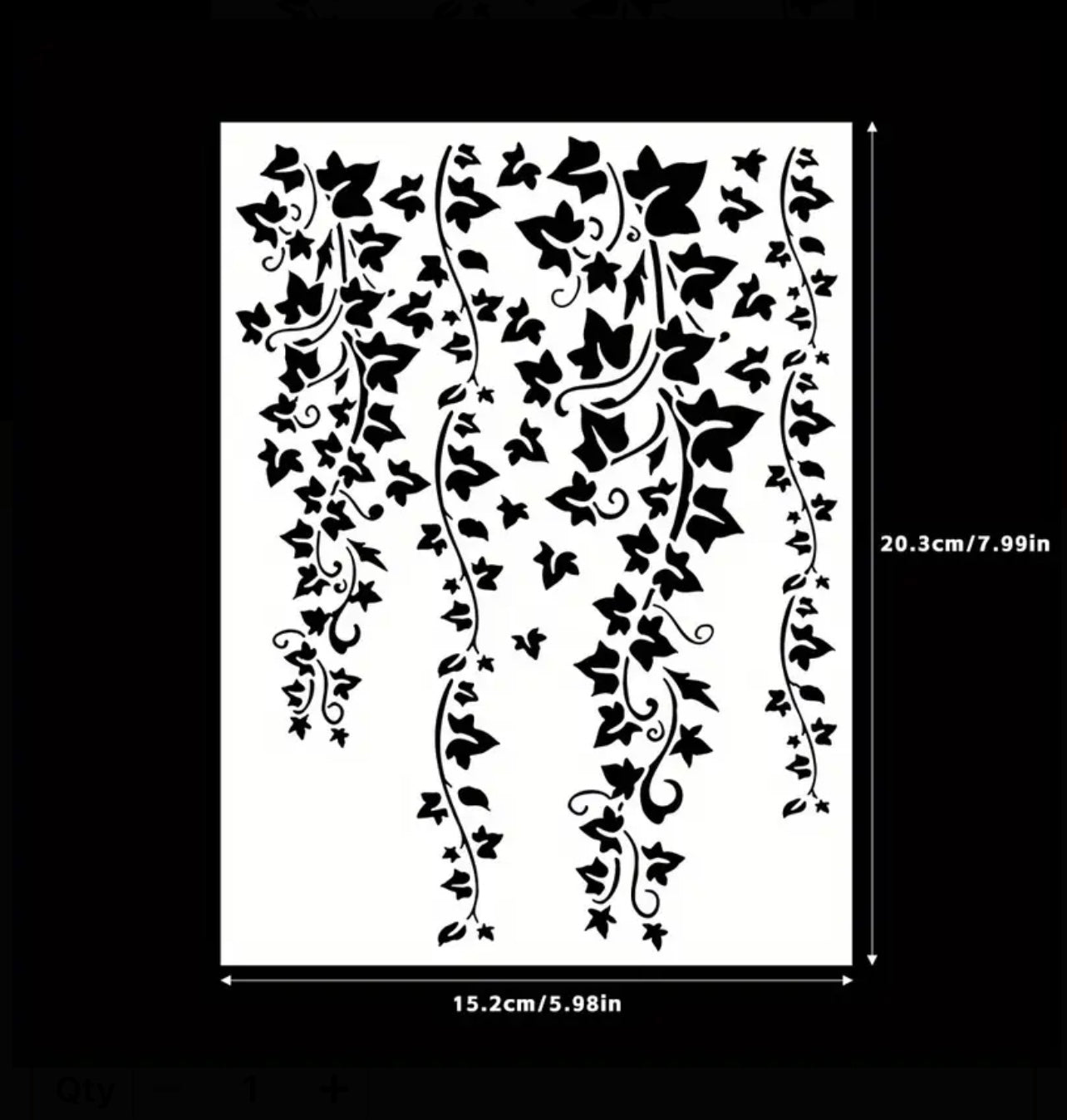 Leaves Vine Stencil