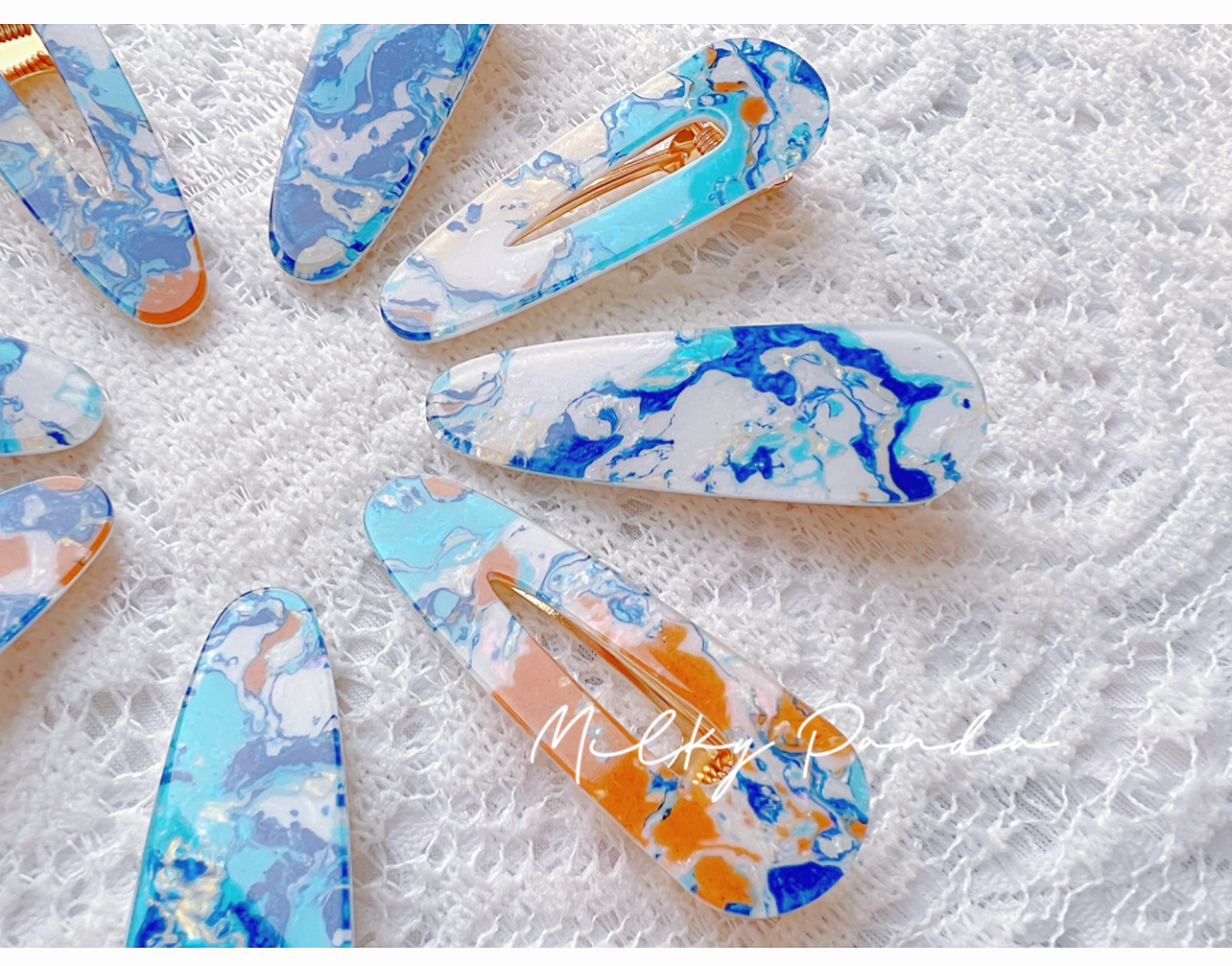Marble Hair Clip