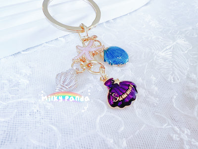Summer Dress & Shell Keyring