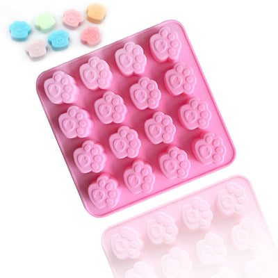 16 Cells Paw Chocolate Mould