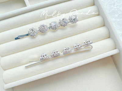 2 PCs Rhinestone Hair Clips