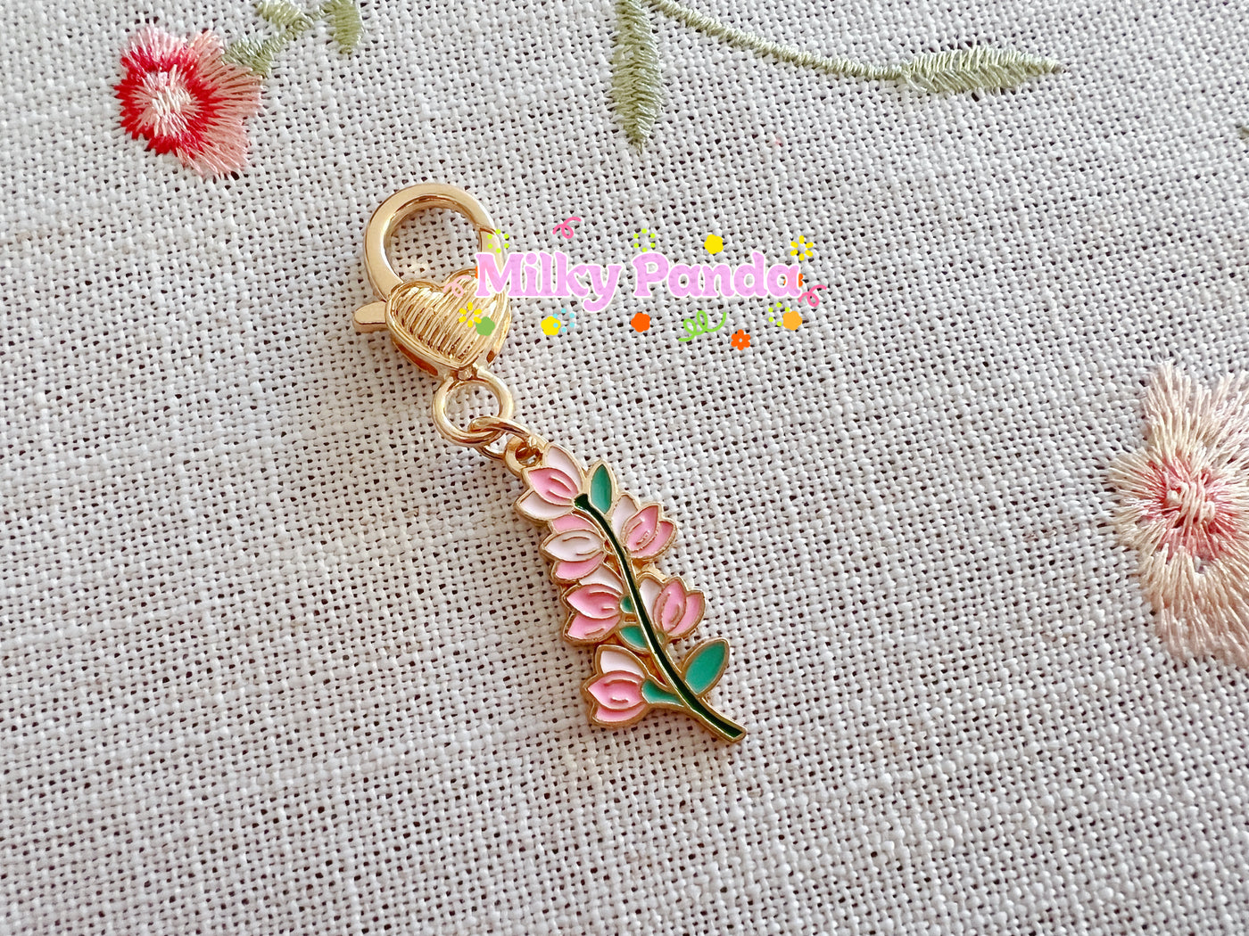 Flower Keyring Charm