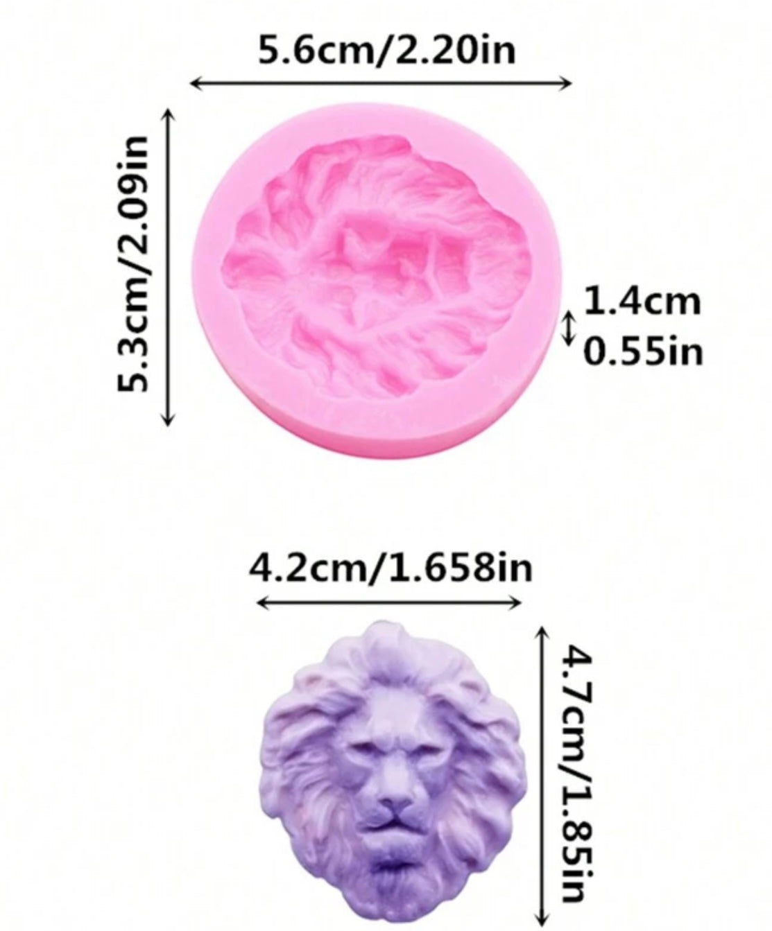 Lion Fondant Mould