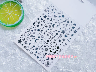 Moon Star Nail Sticker