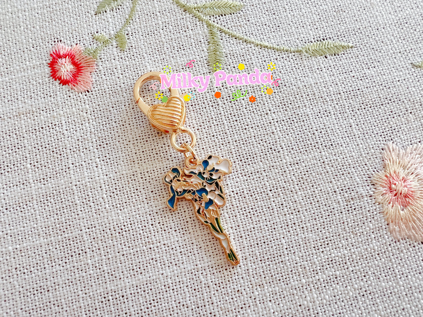 Flower Keyring Charm