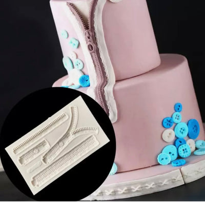 Zipper Fondant Mould