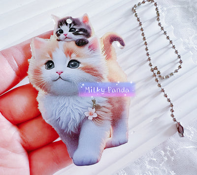 Cat Keyring Charm