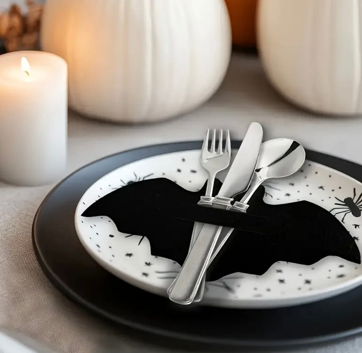 Halloween Bat Cutlery Holder