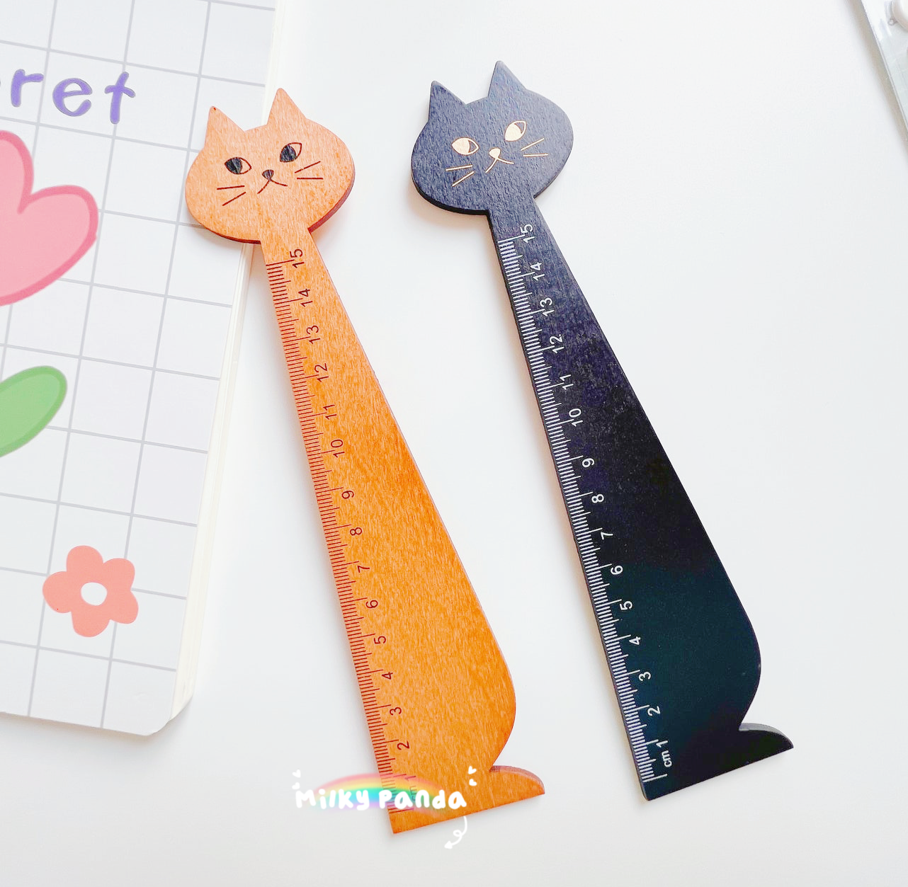 Cat Kitten Wooden Ruler