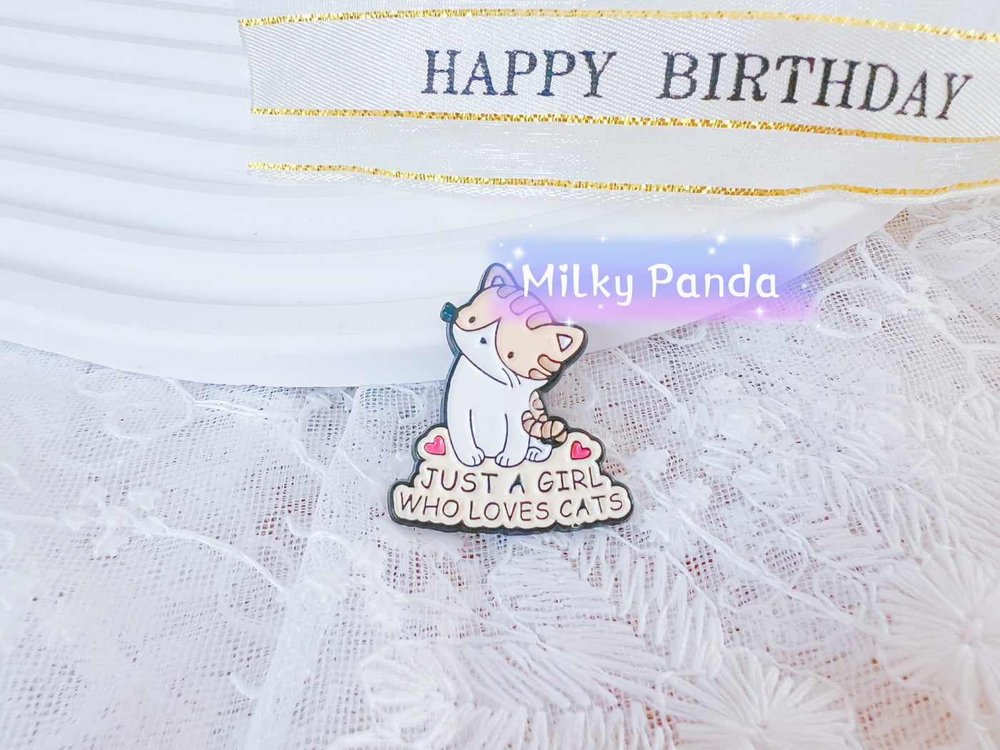 Just A Girl Who Loves Cats - Cat Pin