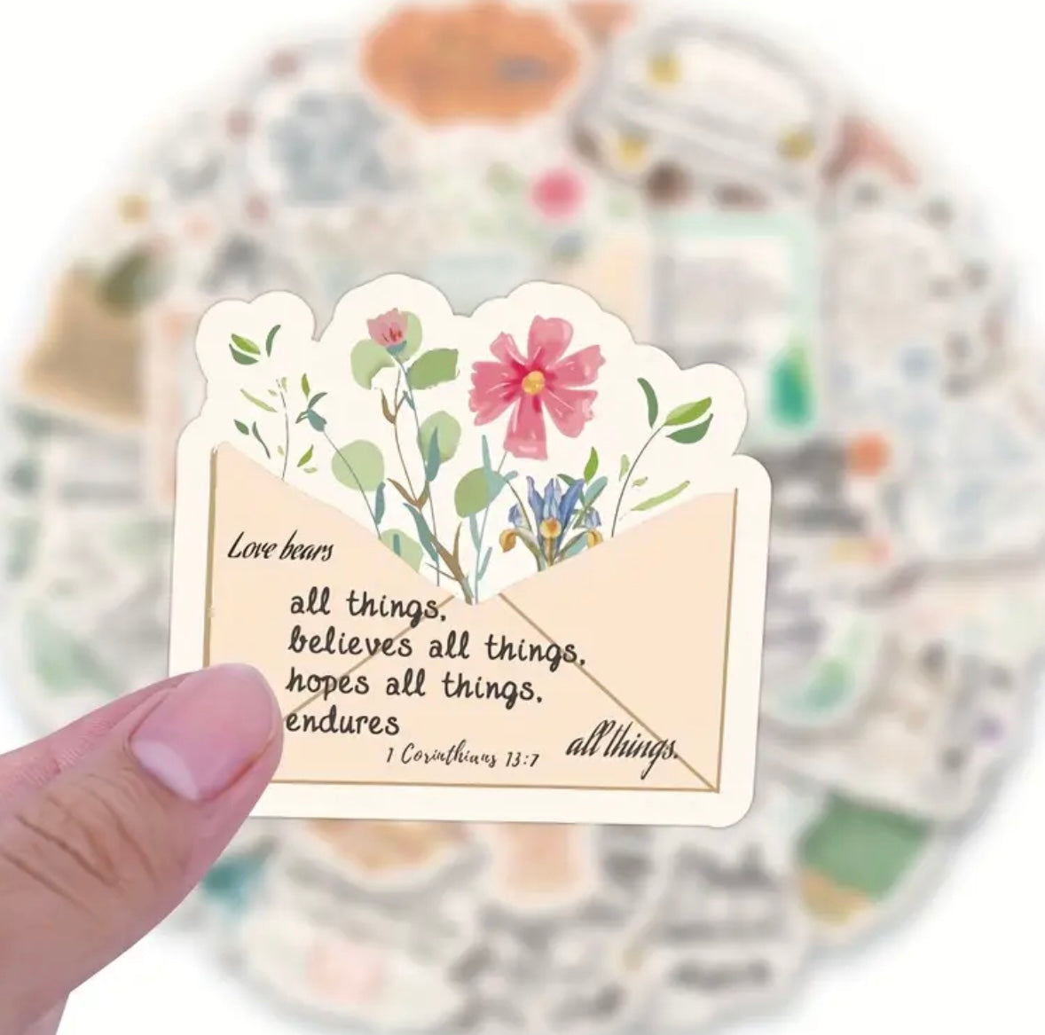 50 Pcs Bible Verse Vinyl Stickers