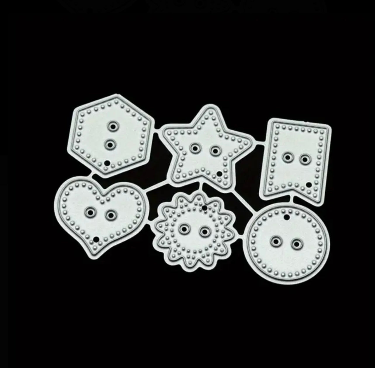 2 Pcs Buttons Cutting Die