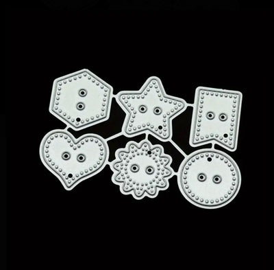 2 Pcs Buttons Cutting Die