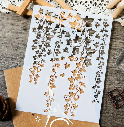 Leaves Vine Stencil
