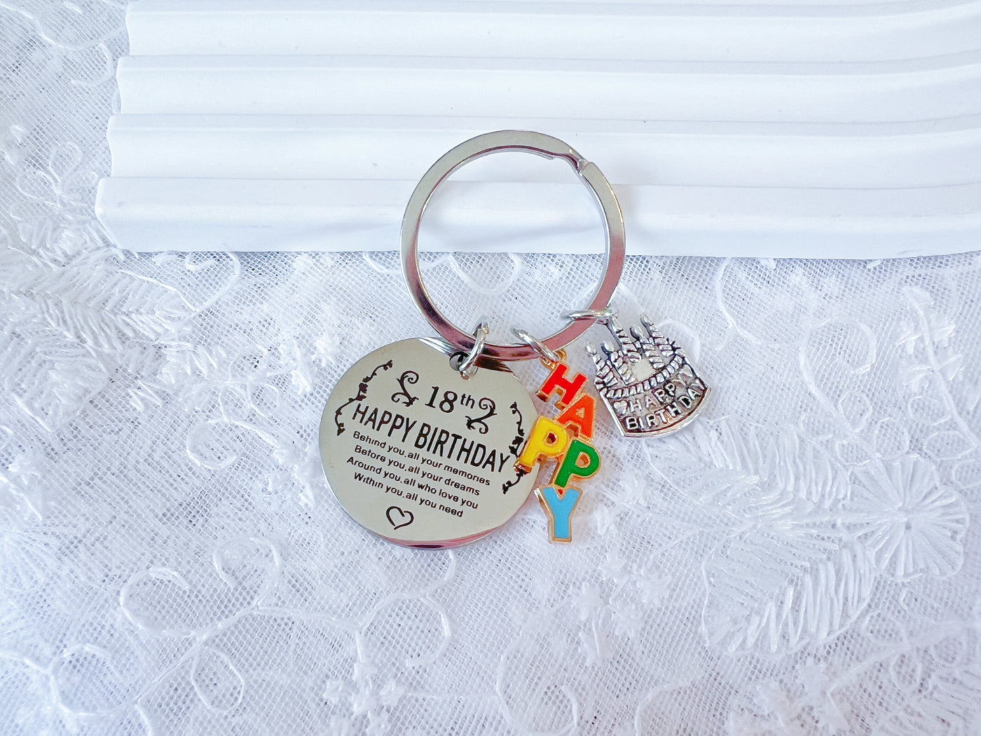 Happy 18 Birthday Keyring