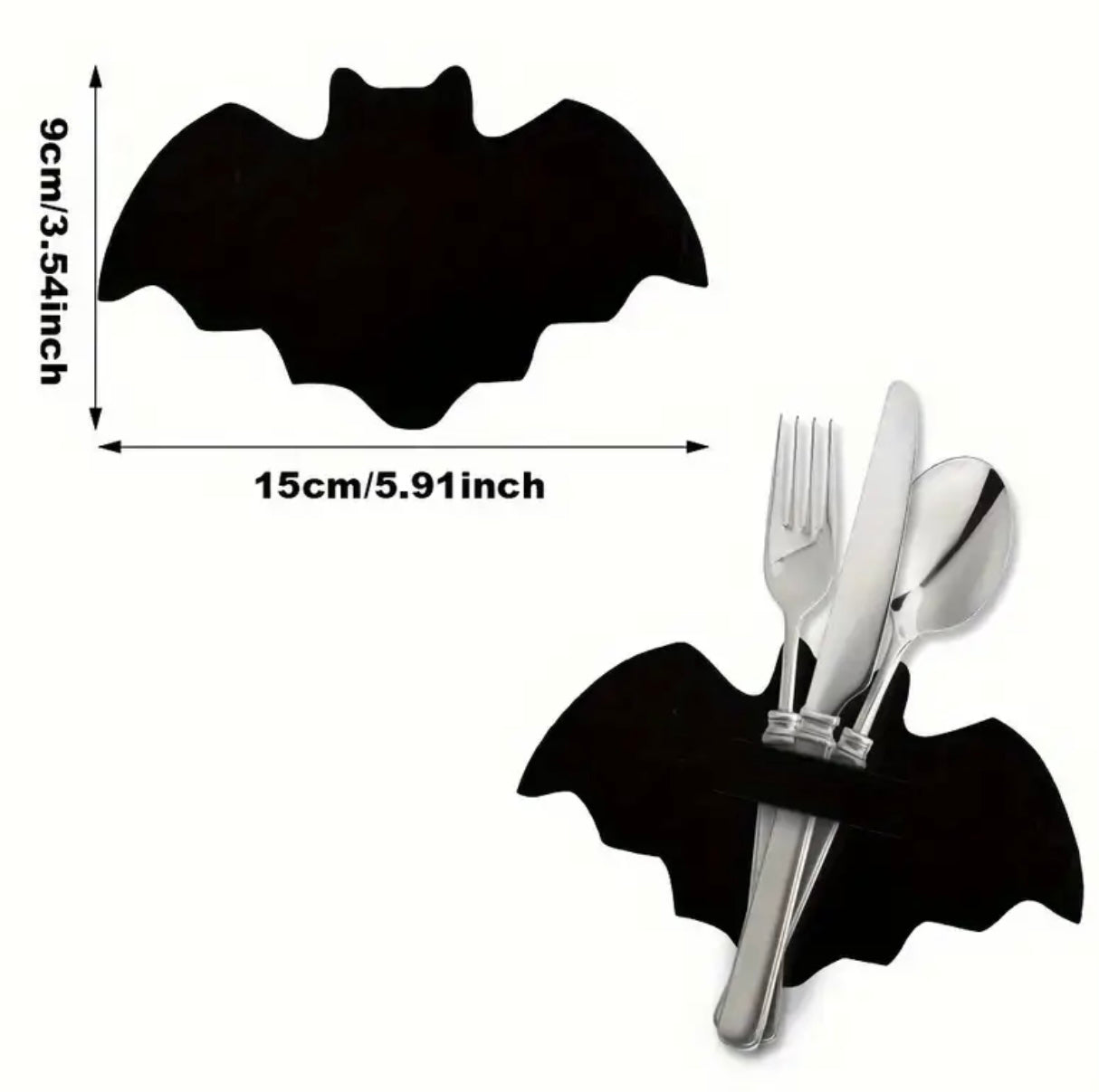Halloween Bat Cutlery Holder