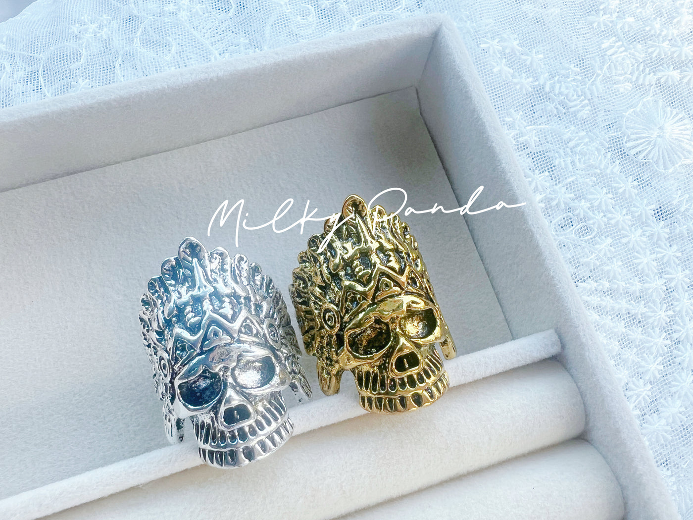 Indiana Skull Gothic Ring