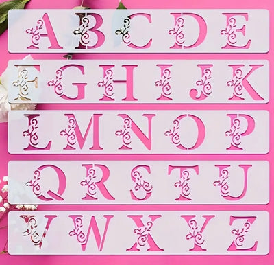 A-Z Stencil