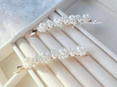 2 PCs Pearl Hair Clips