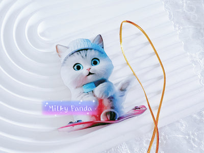 Cute Cat Keyring Charm