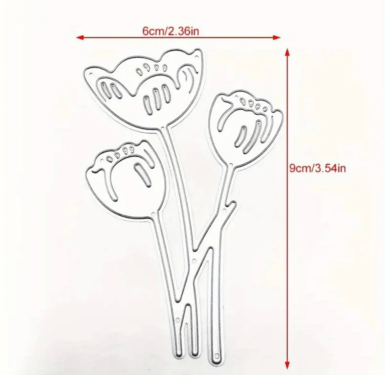 Poppy Flower Cutting Die