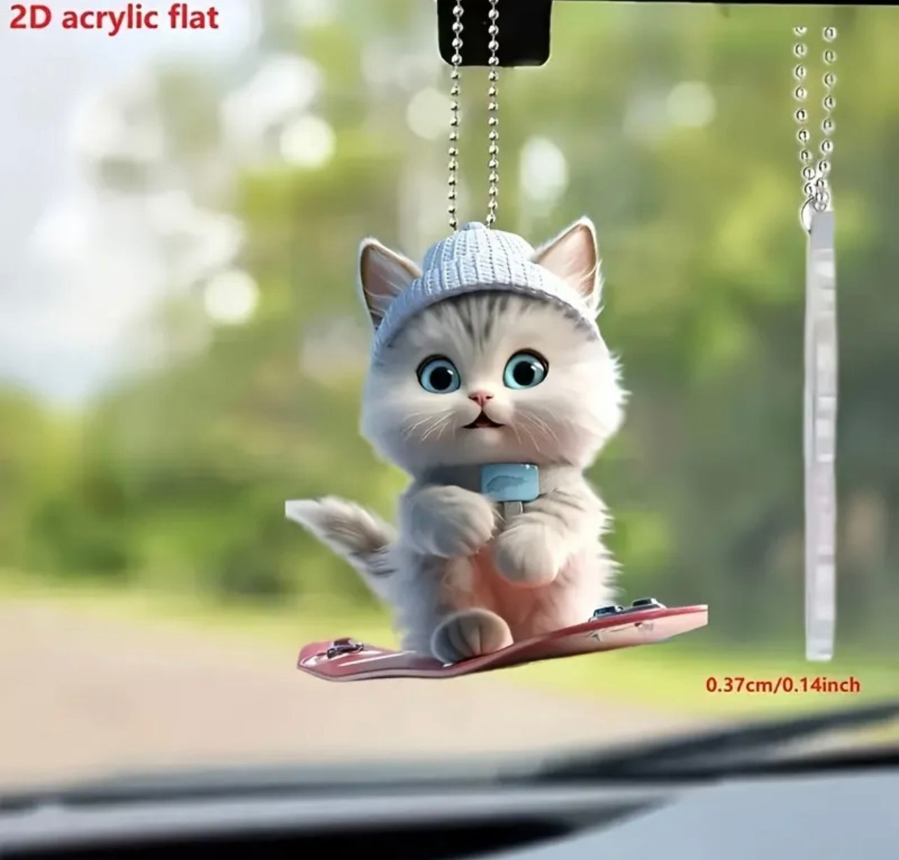 Cute Cat Keyring Charm