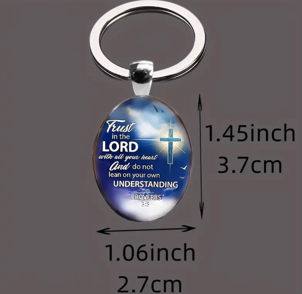 Christian Bible Verse Keyring