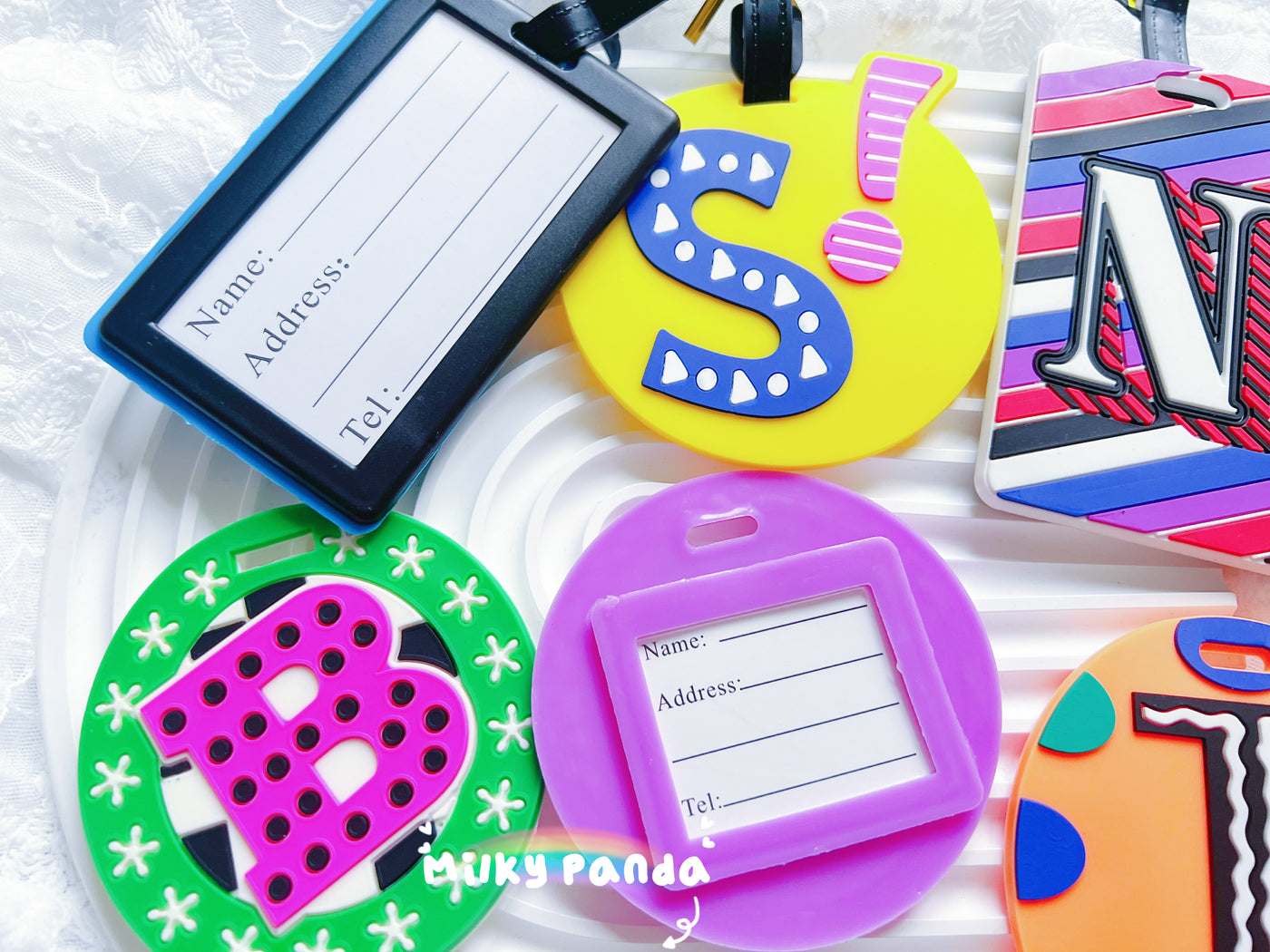 Initial Letter Luggage Tag