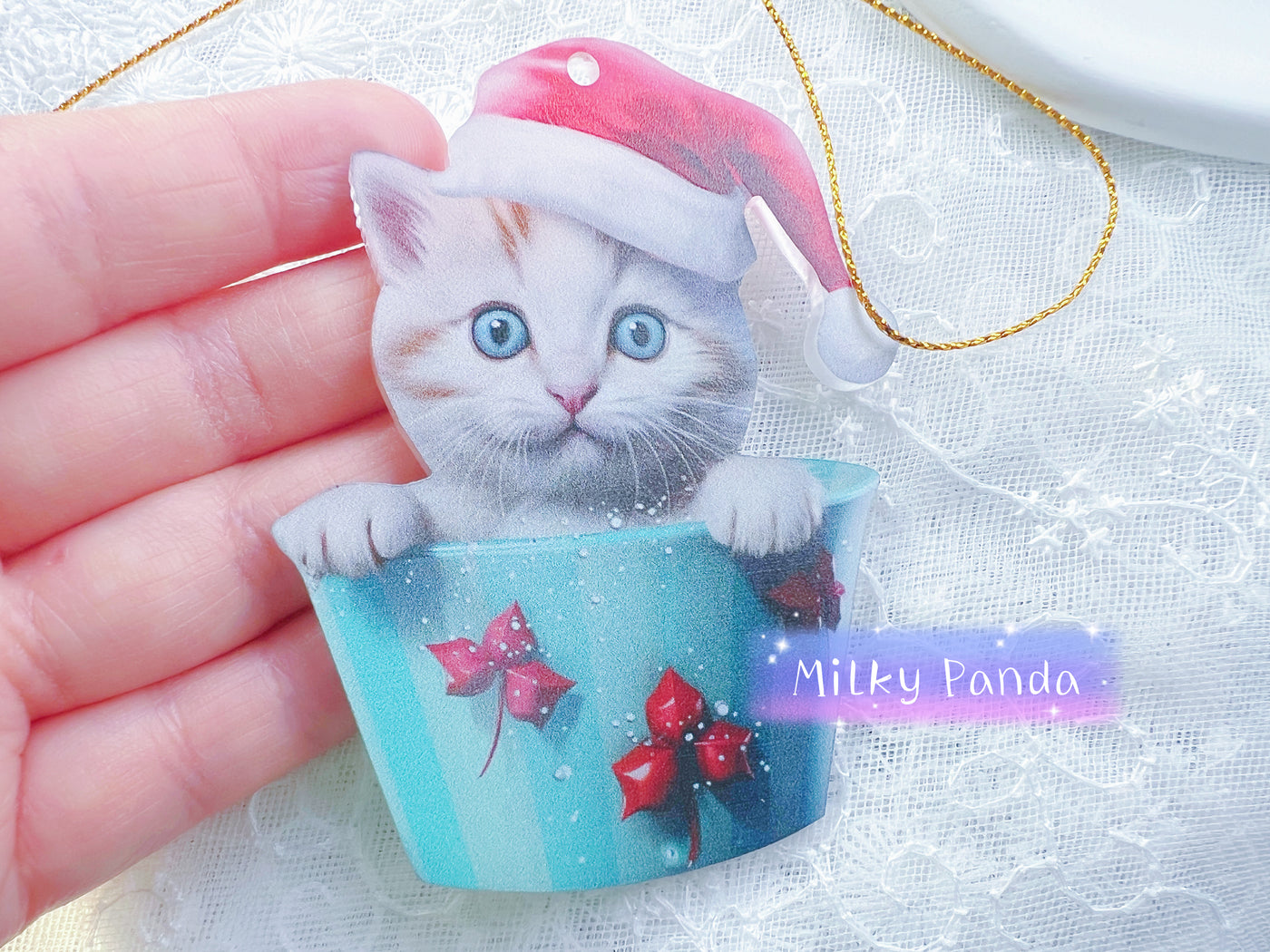 Christmas Cat Charm