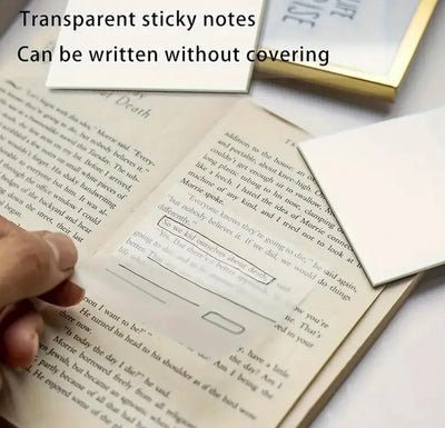 Transparent Sticky Note Waterproof Memo Pad