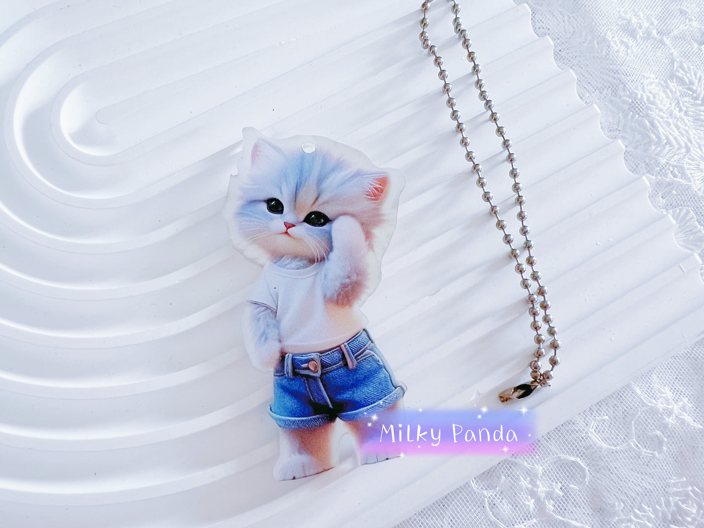 Cat Keyring Charm