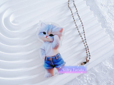 Cat Keyring Charm