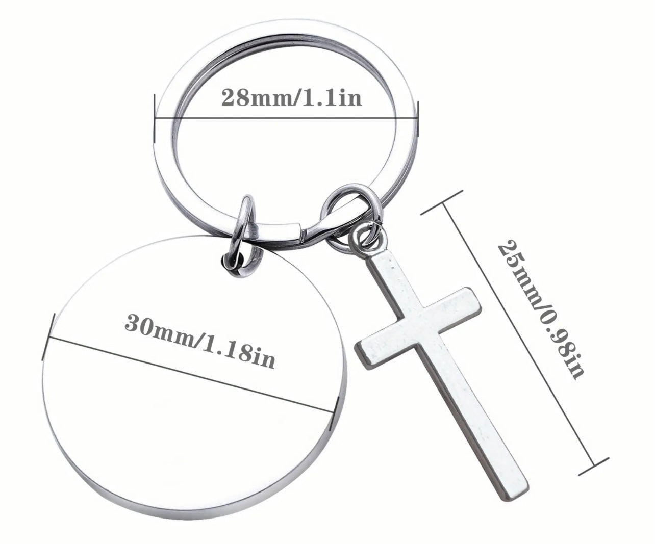 Christian Bible Verse Keyring