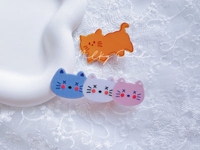 Animal Hair Clips Set