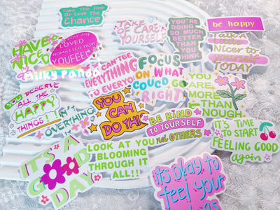 50 Pcs Inspiration Vinyl Stickers