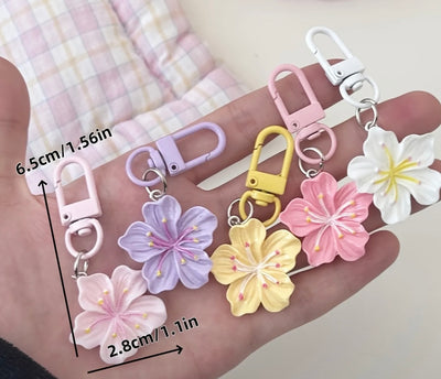 Cherry Blossom Keyring Charm